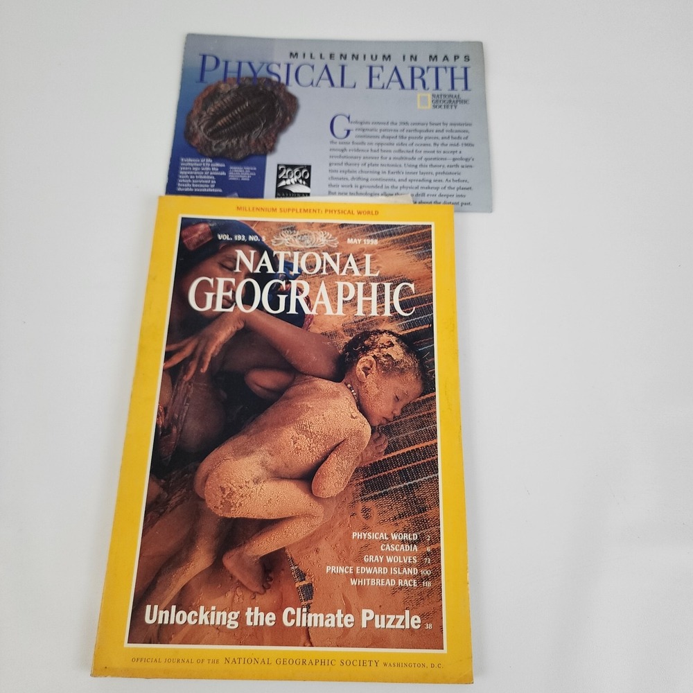 National Geographic Magazine May 1998 With Insert